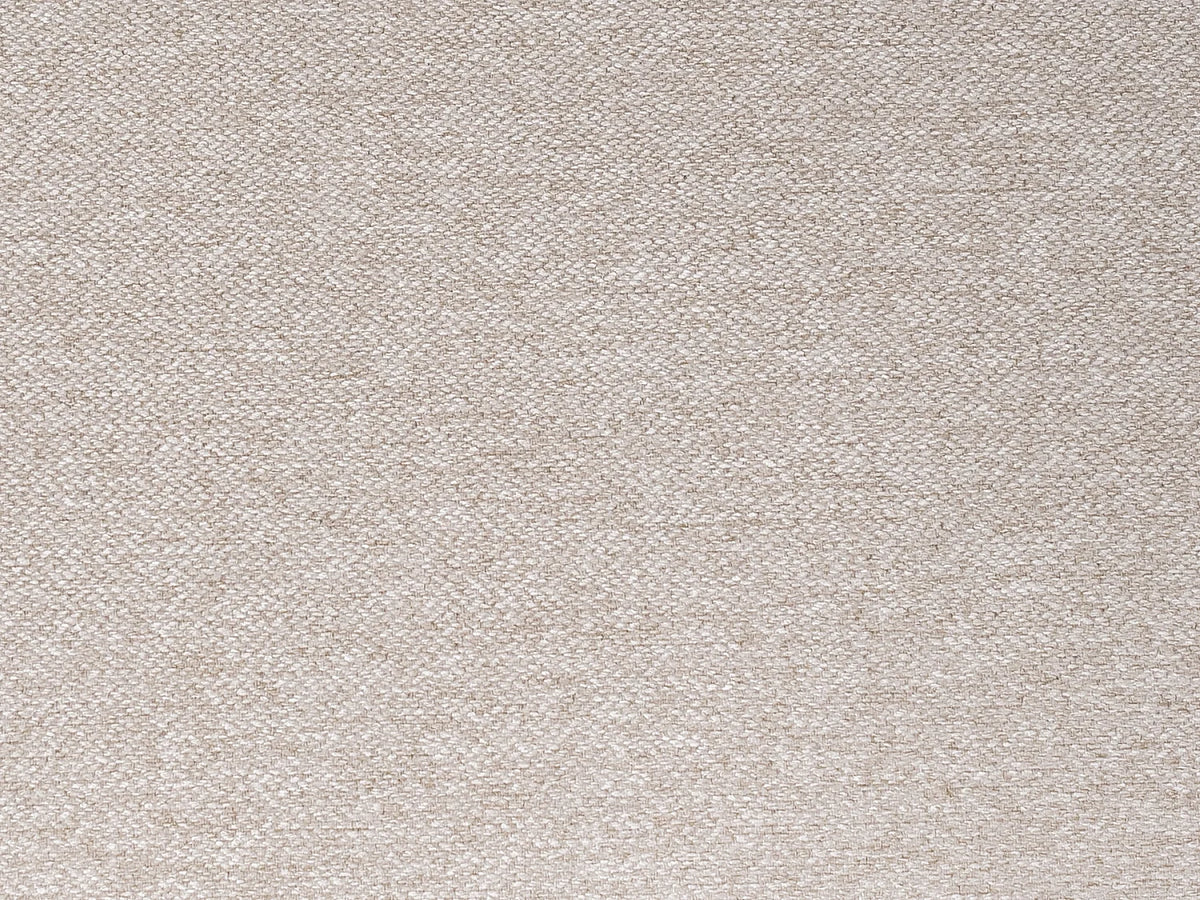 Grand canapé d'angle Japandi droit 5 places en tissu chiné beige 280 cm - Pogni