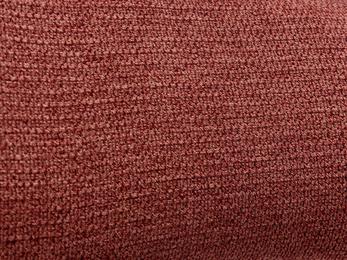 Fauteuil Japandi en tissu texturé terracotta - Fontanova