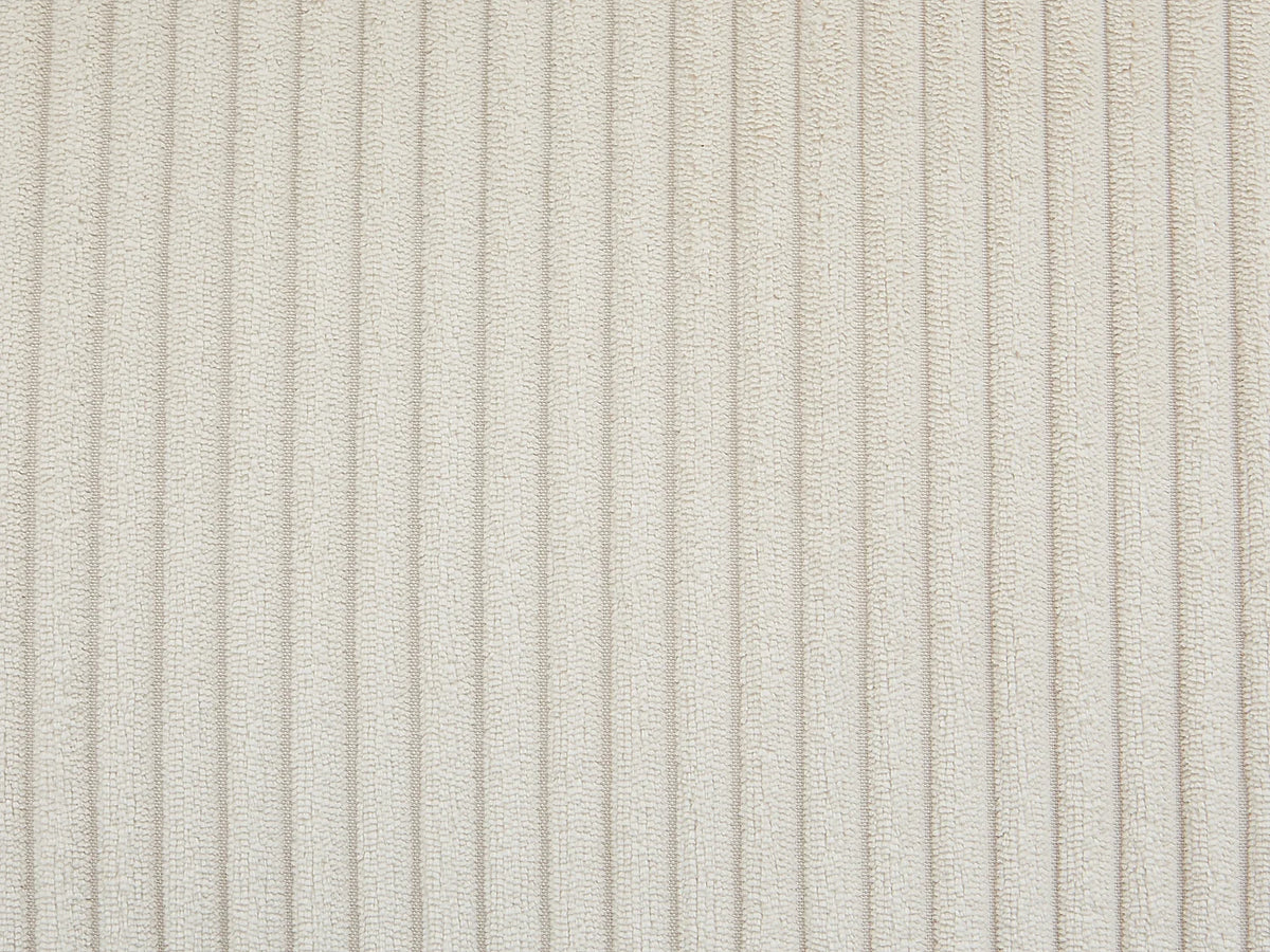 Canapé d'angle Japandi réversible en velours côtelé beige 275 cm - Sperone