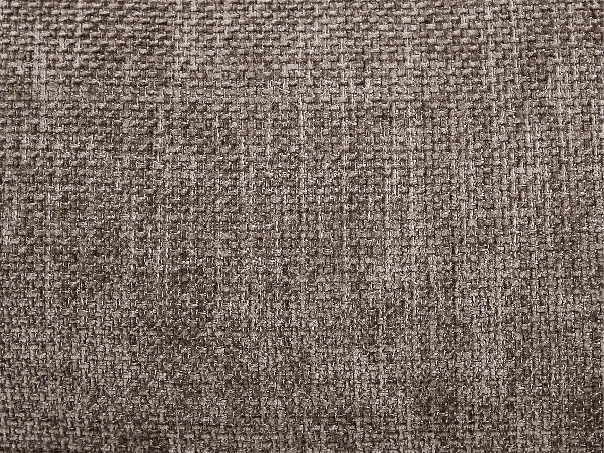 Canapé d'angle Japandi droit en tissu texturé taupe 312 cm - Loponza