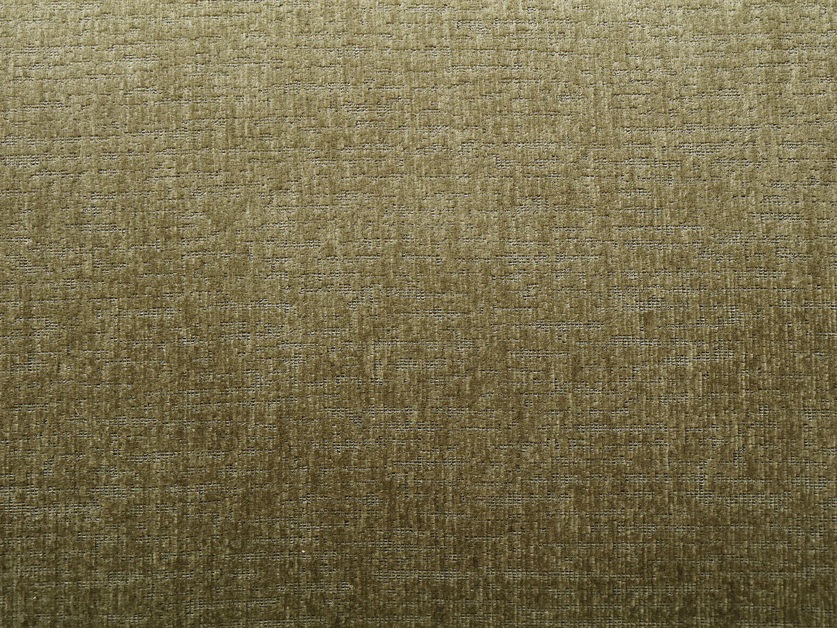 Canapé d'angle Japandi droit convertible avec coffre en tissu chenille vert 280 cm - Farneta