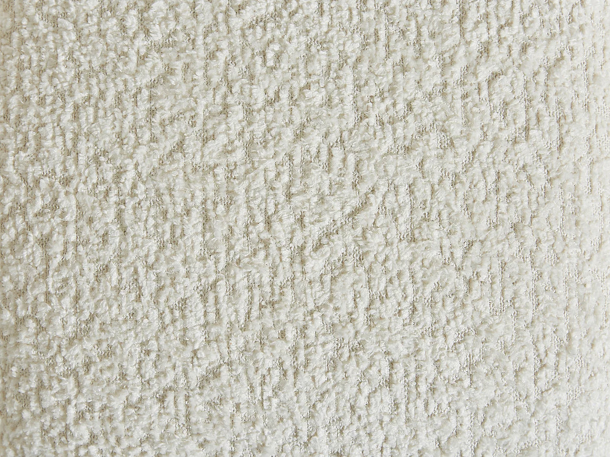 Canapé Japandi 3 places en bouclette blanc cassé 227 cm - Coliani