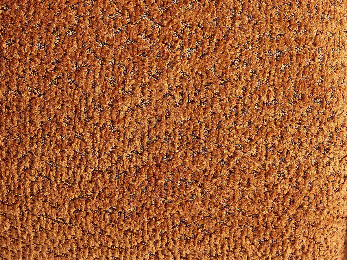 Canapé Japandi 3 places en bouclette terracotta 227 cm - Coliani