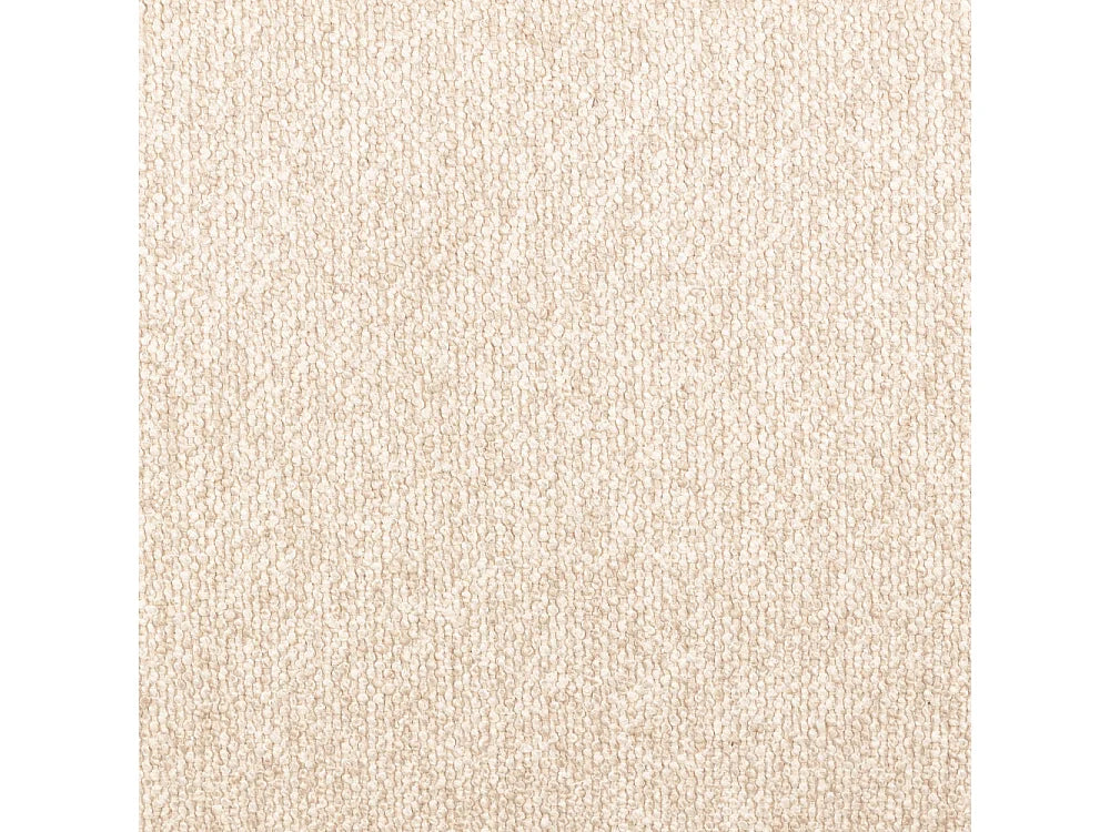 Fauteuil Japandi bas en bois et tissu bouclette beige - Nubo