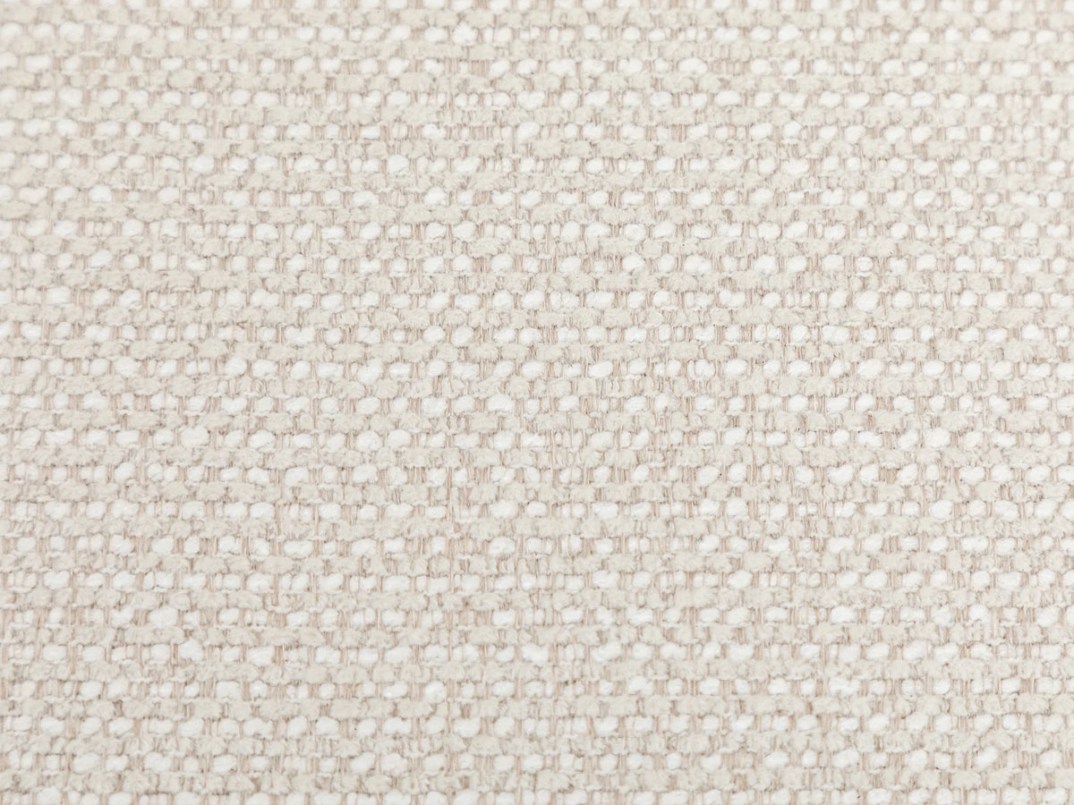 Canapé Japandi 4 places en tissu chenille beige 268 cm - Atuju