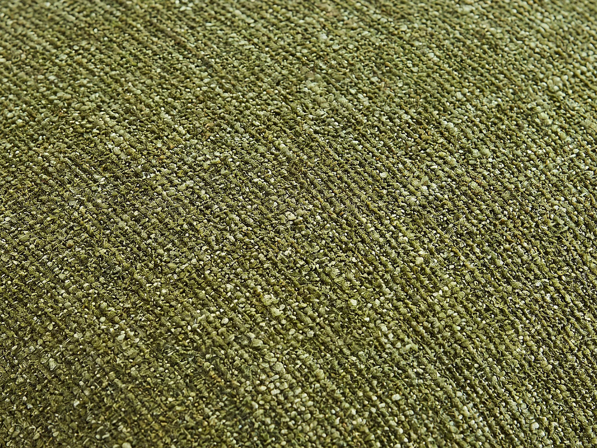 Canapé Japandi 2 places en tissu chenille vert 189 cm - Nelimar