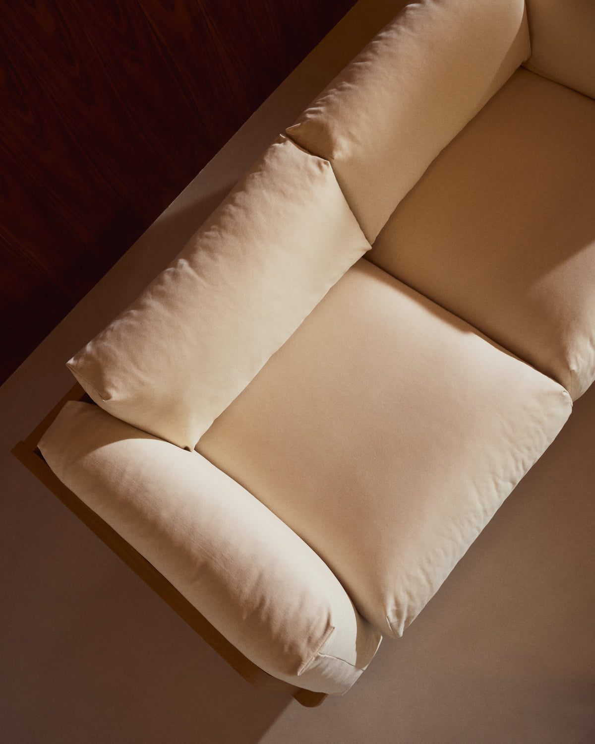 Canapé Japandi 3 places beige 225 cm - Oaq
