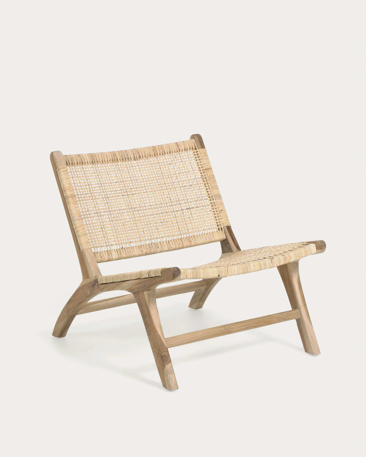 Fauteuil Japandi bois de tek - Beida
