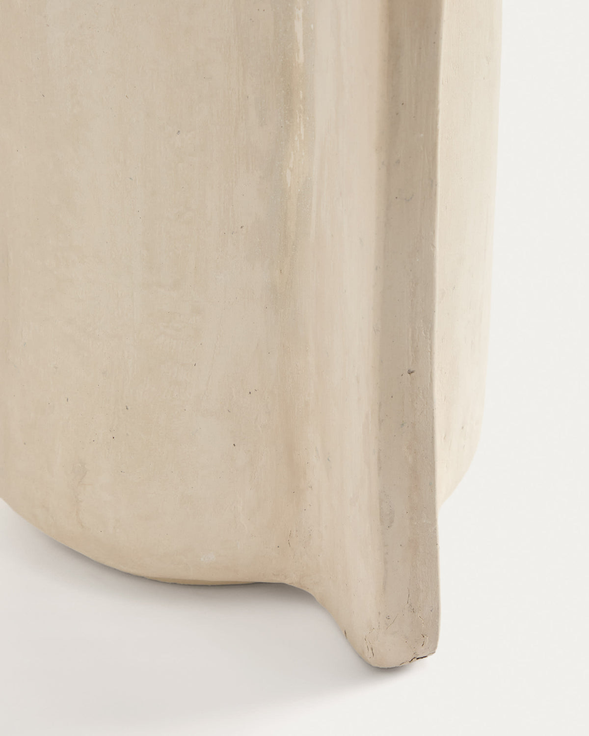 Vase Japandi en papier mâché beige 67 cm - Mireni