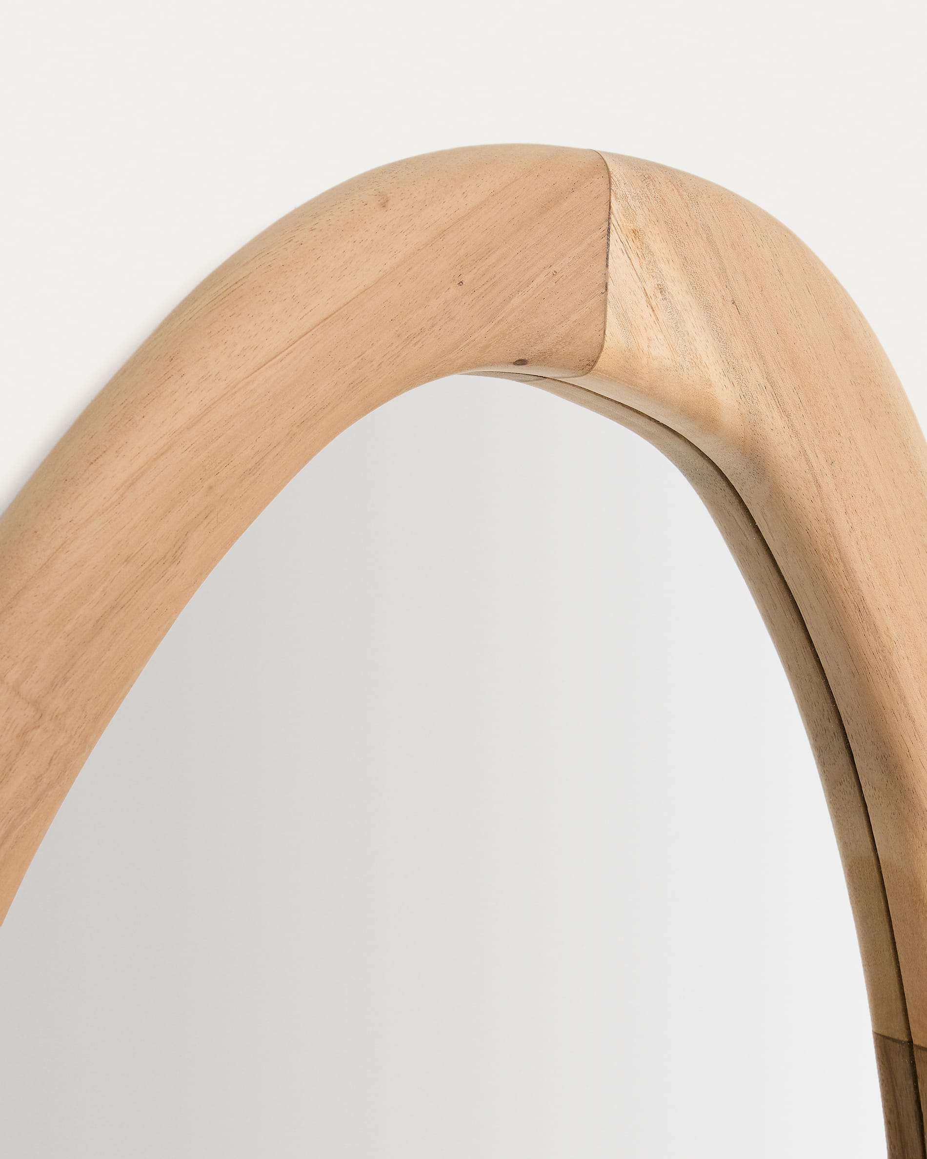 Miroir Japandi en bois de mungur finition naturelle 60 x 107 cm - Selem