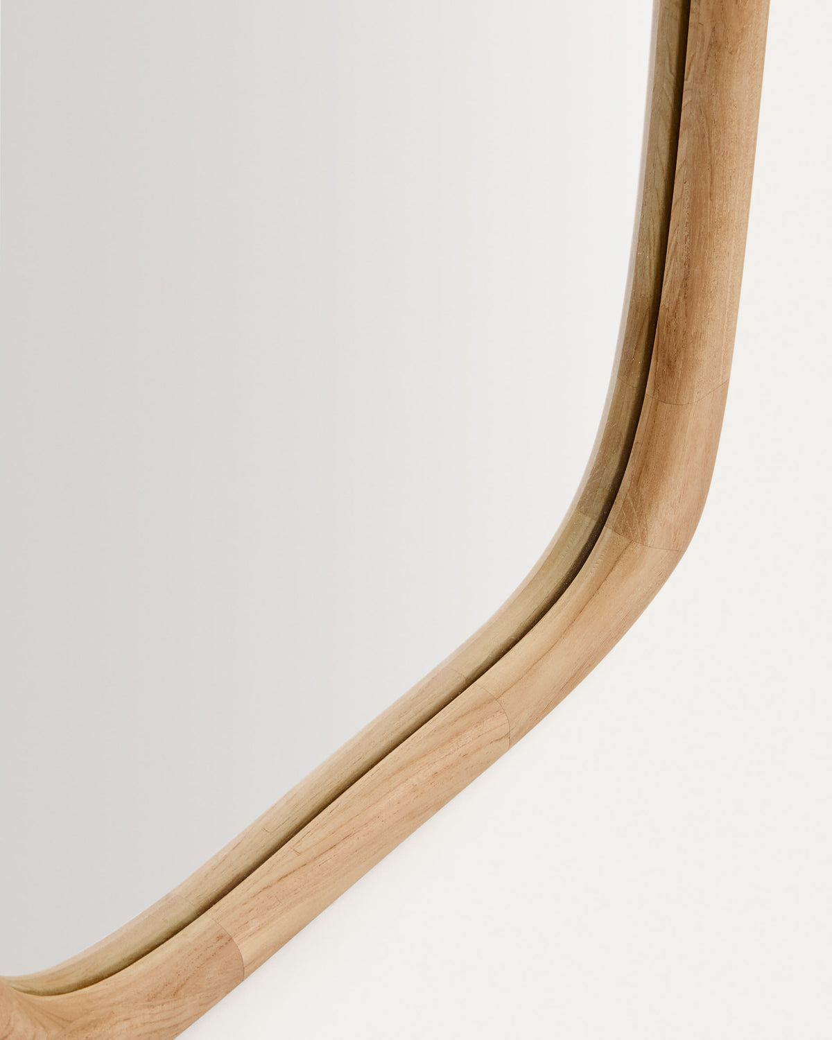 Miroir en bois Japandi en teck 158 x 61 cm - Alura