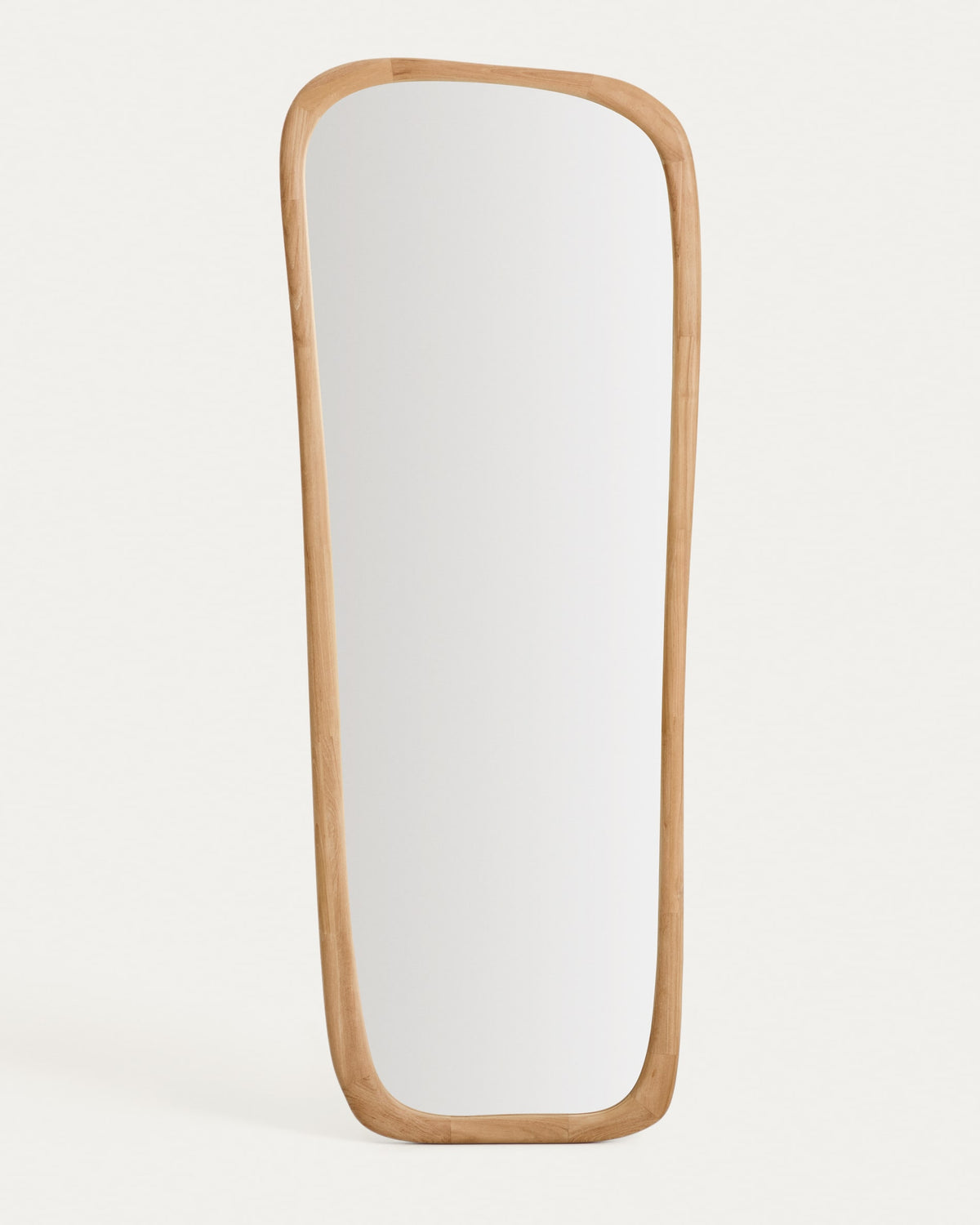 Miroir en bois Japandi en teck 158 x 61 cm - Alura