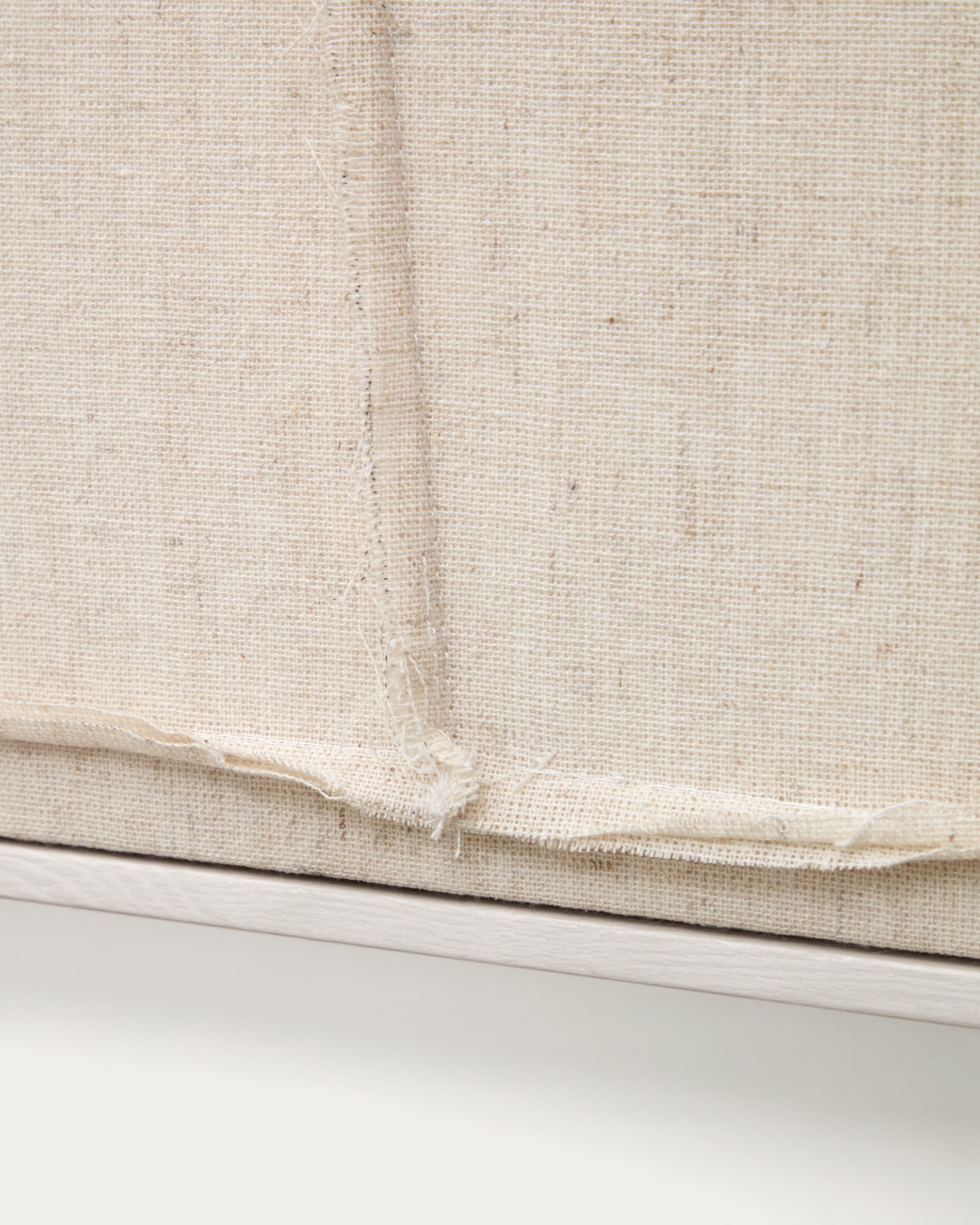 Cadre Japandi blanc avec ligne horizontale 52 x 72 cm - Maha