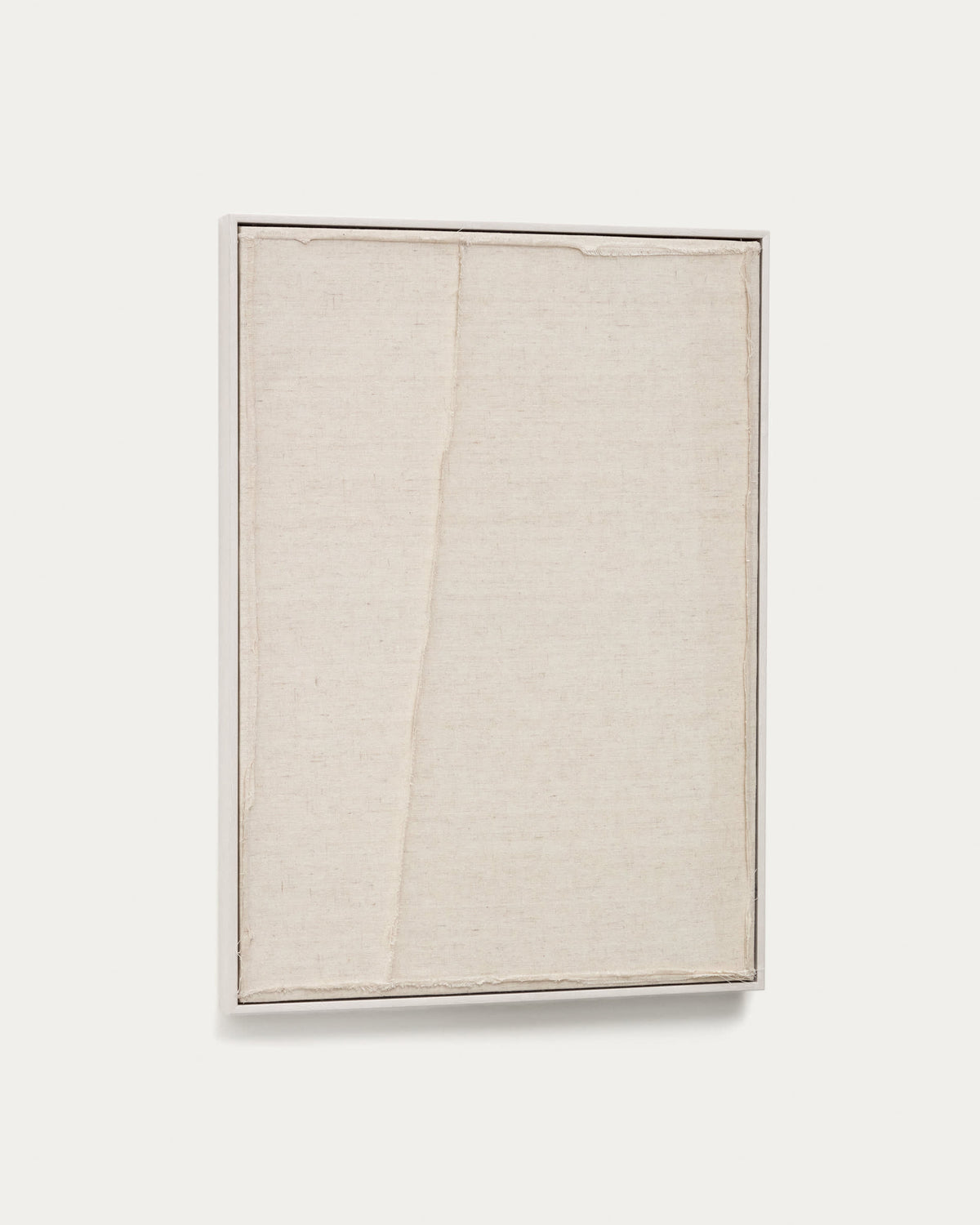 Cadre Japandi blanc avec ligne verticale 52 x 72 cm - Maha