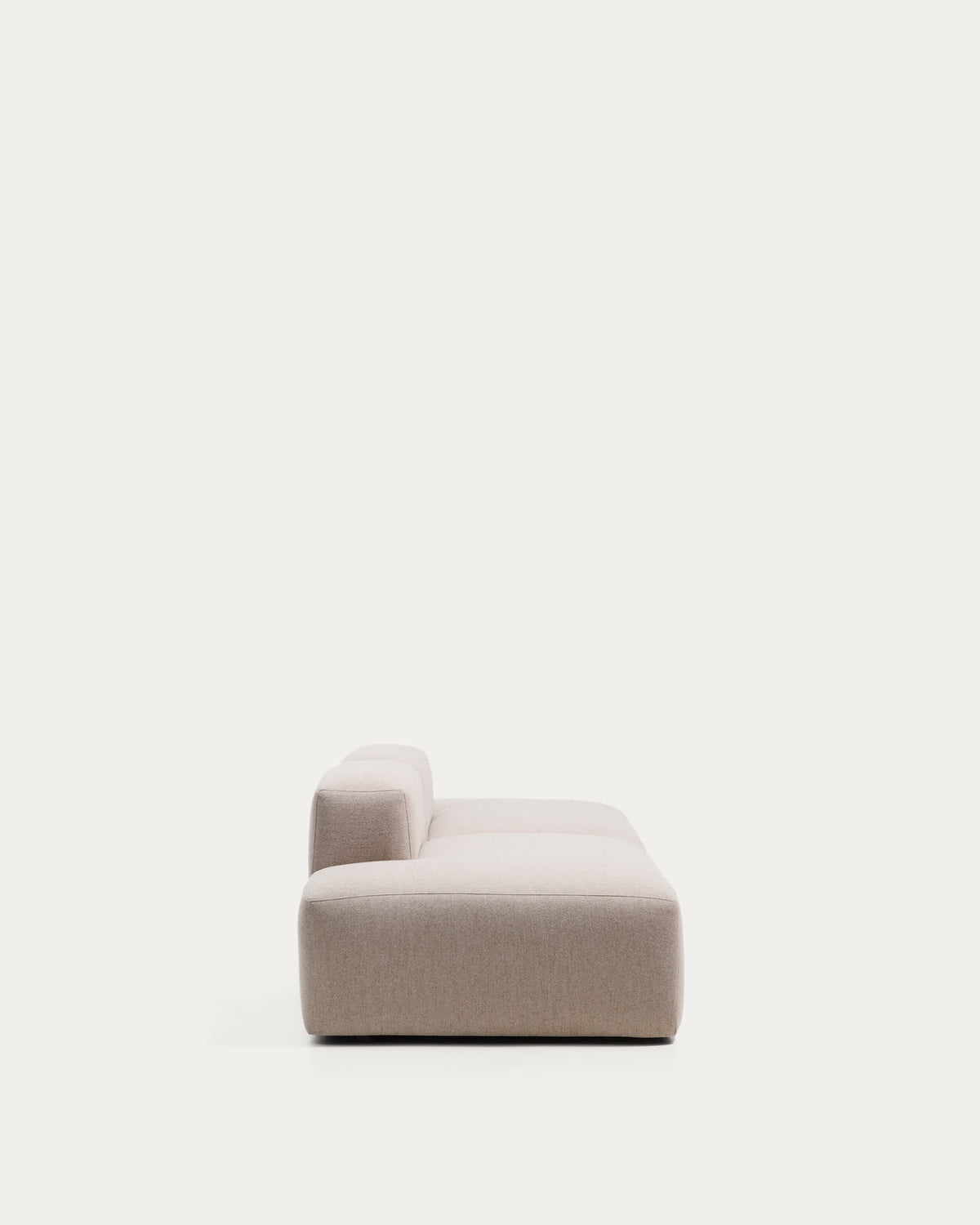 Canapé Japandi 3 places en chenille beige 290 cm - Blok
