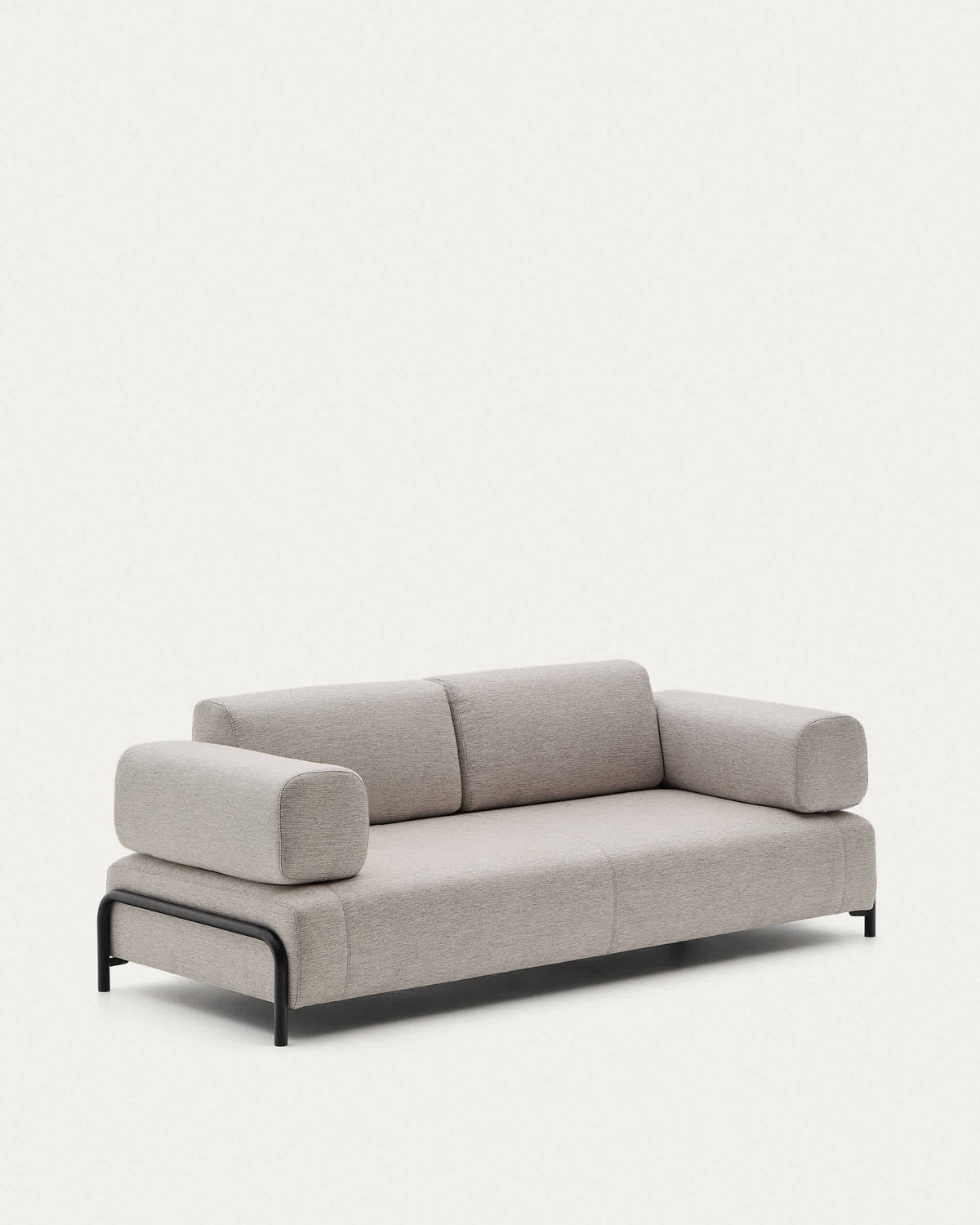 Canapé Japandi 3 places beige grisâtre 232 cm - Compo
