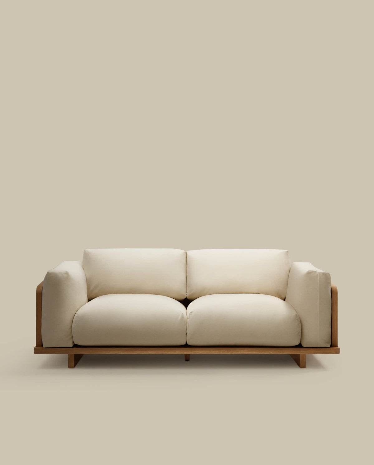Canapé Japandi 3 places beige 225 cm - Oaq