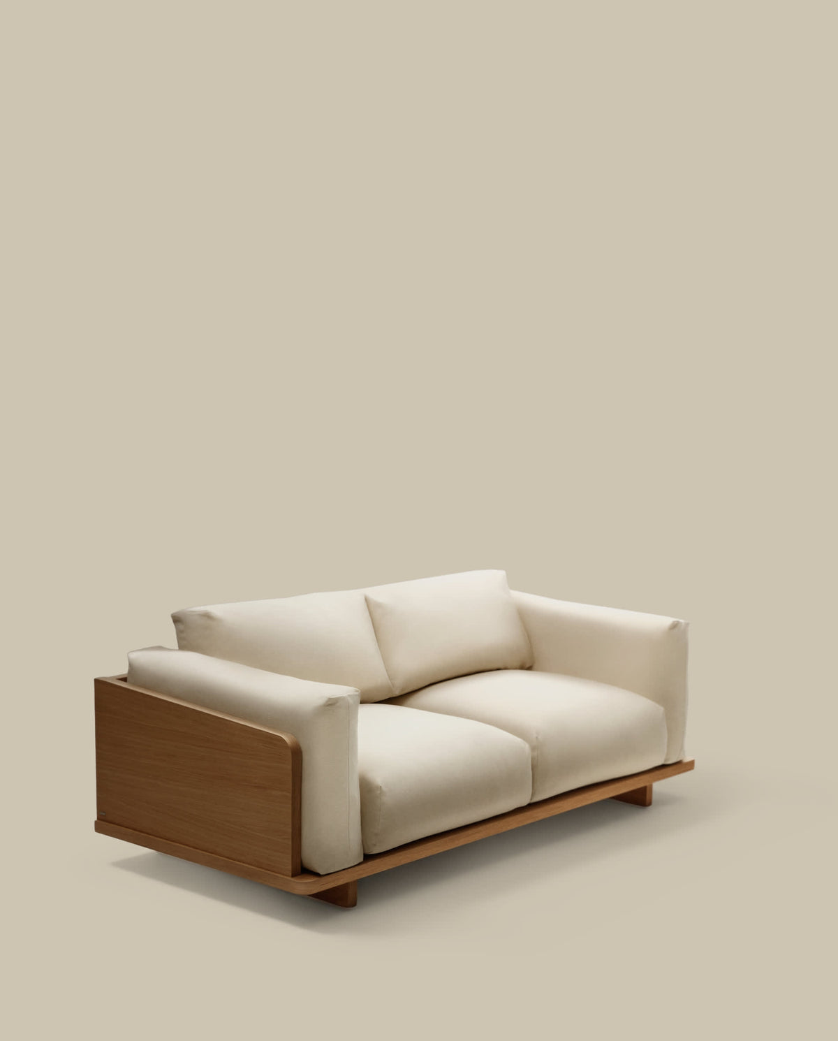 Canapé Japandi 3 places beige 225 cm - Oaq