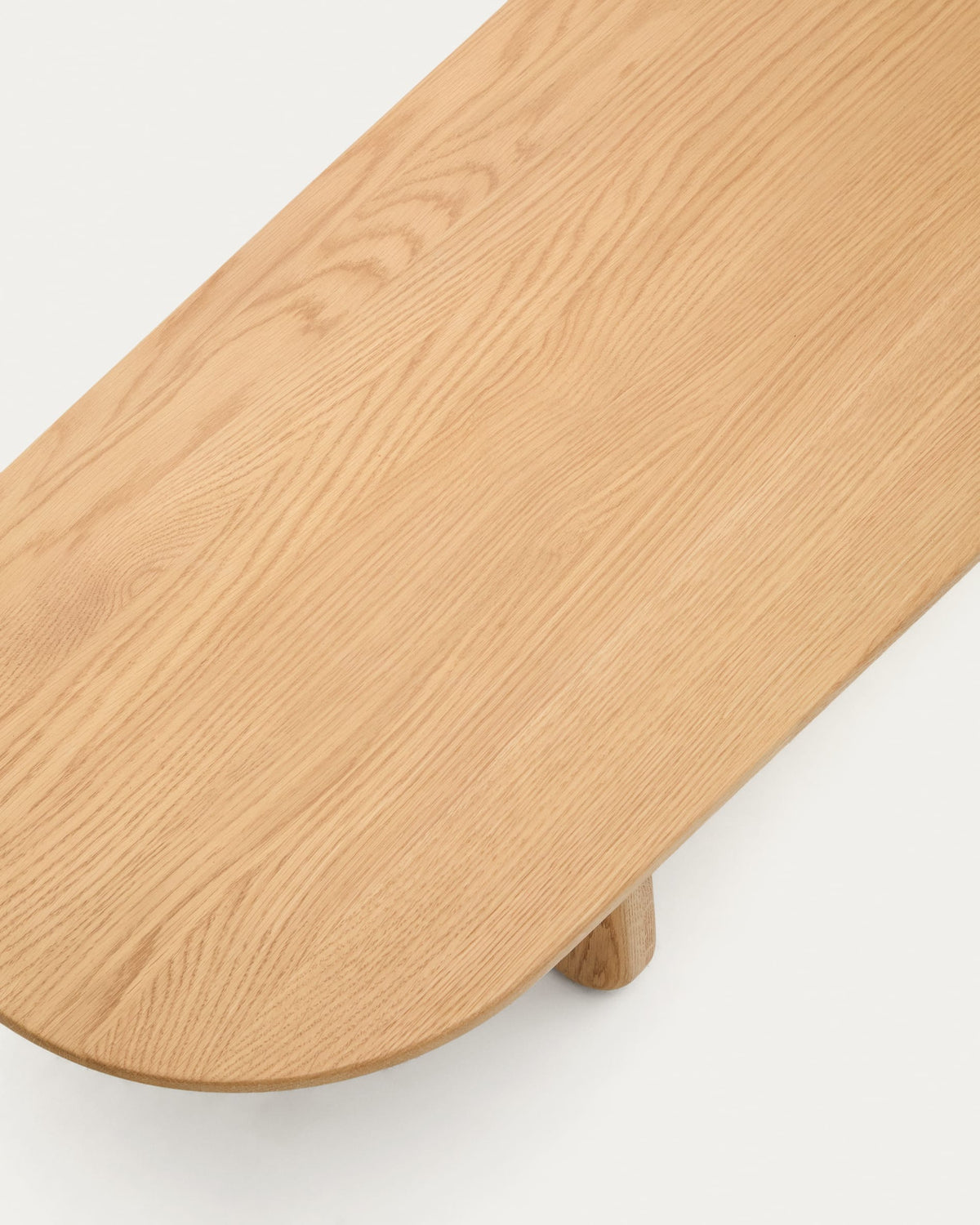Table basse Japandi en bois de chêne finition naturelle 147 x 65 cm - Pirita