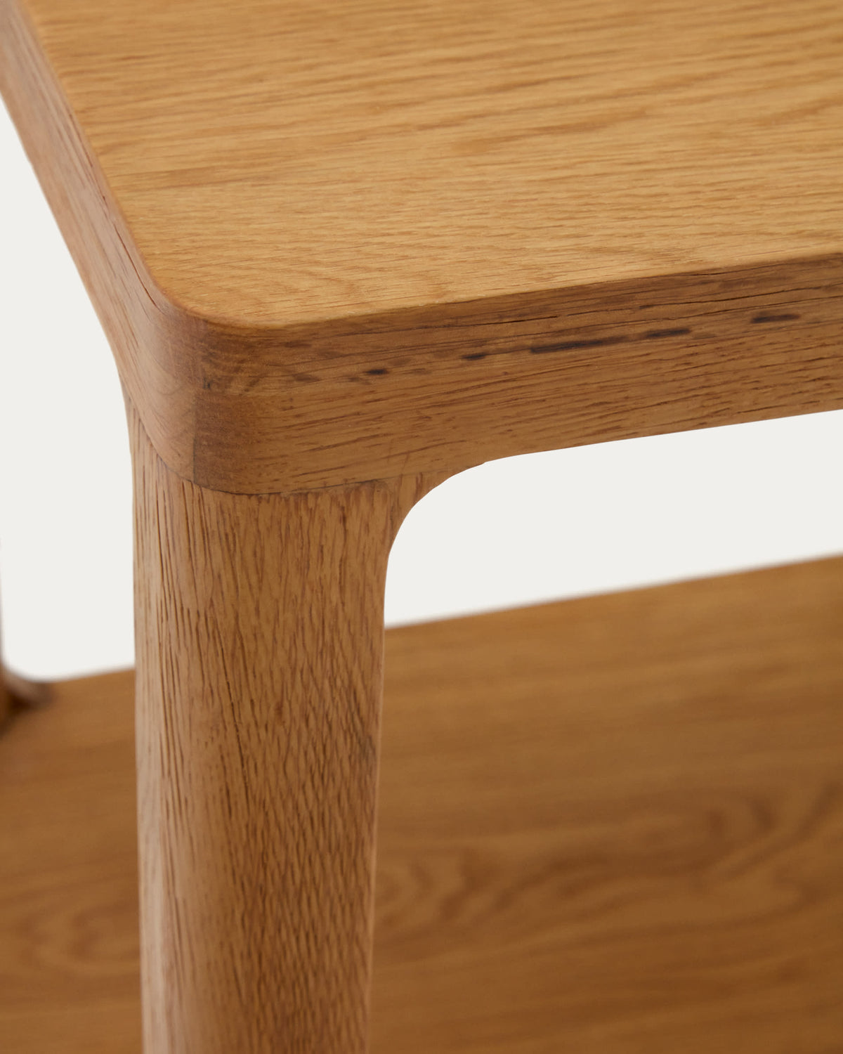 Table d'appoint Japandi en bois de chêne 50 x 50 cm - Maymai