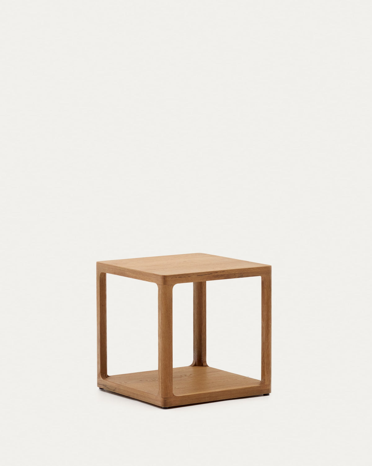 Table d'appoint Japandi en bois de chêne 50 x 50 cm - Maymai