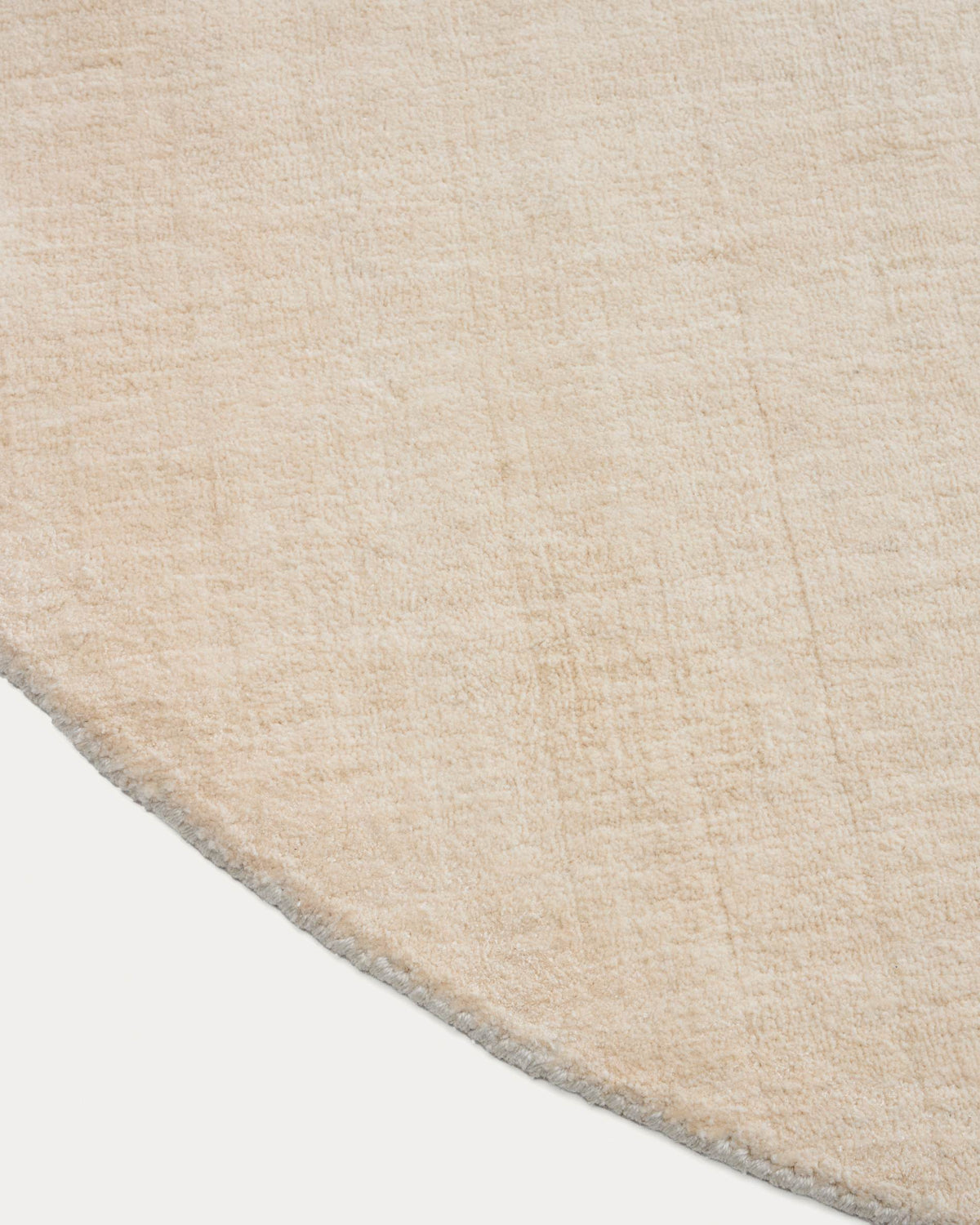 Tapis rond Japandi écru Ø 200 cm - Empuries