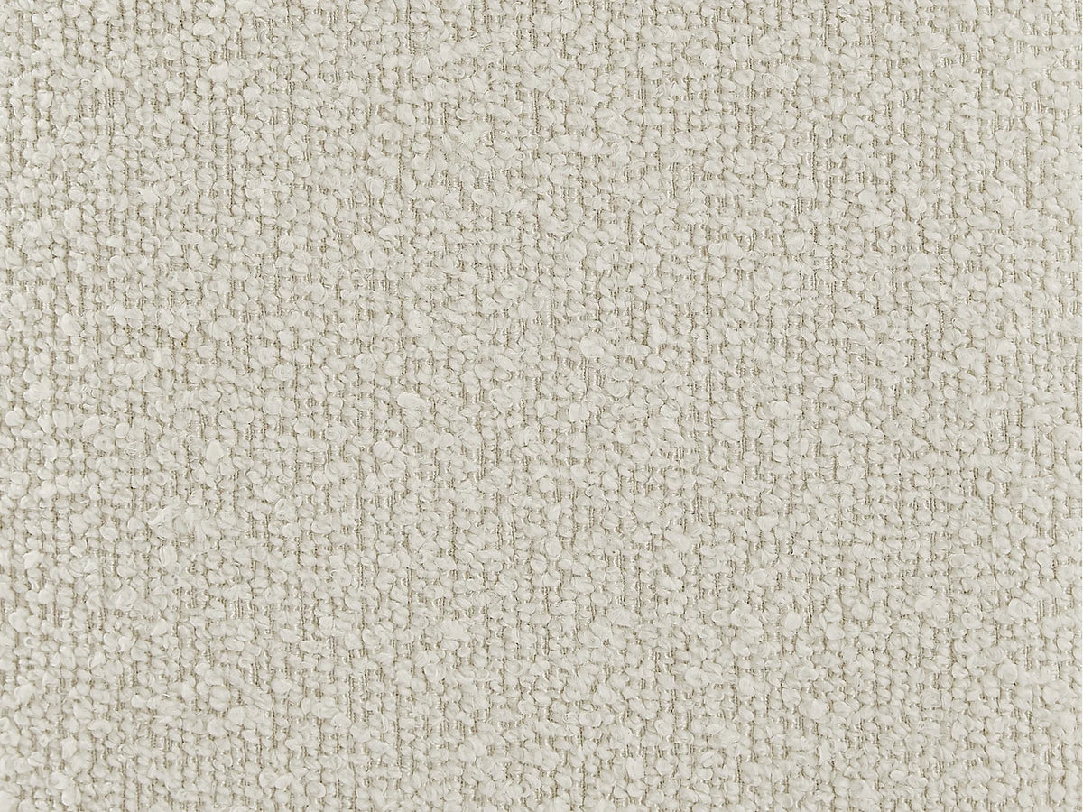 Canapé Japandi 3 places en bouclette blanc ivoire 213 cm - Lerici