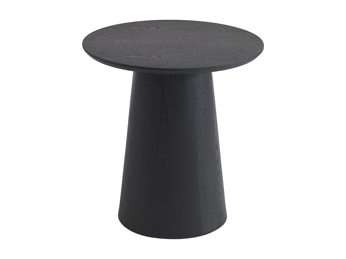 Tables basses gigognes Japandi rondes en placage chêne noir Ø 70 cm - Piari