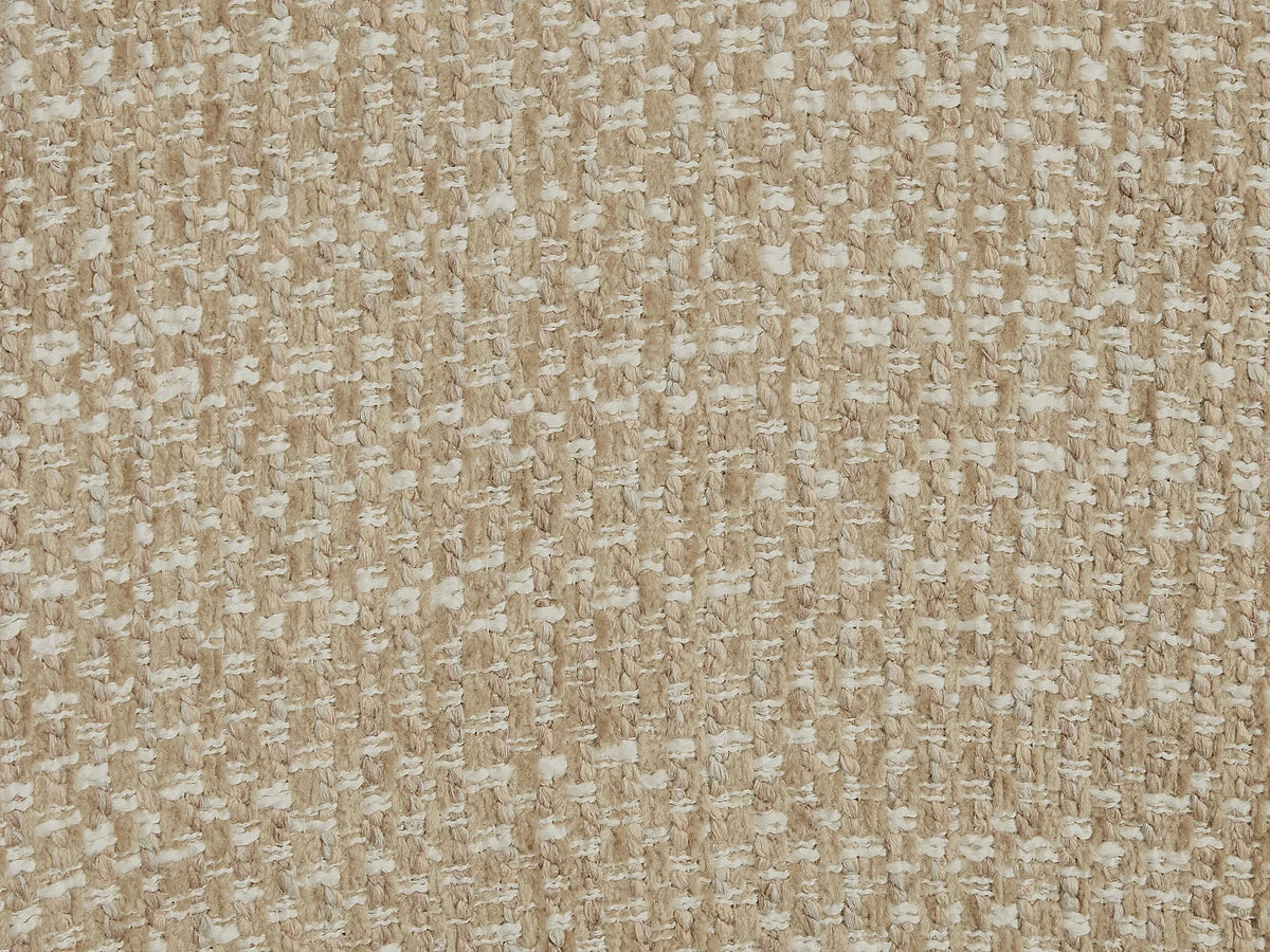Fauteuil Japandi pivotant en tissu texturé beige - Narolia