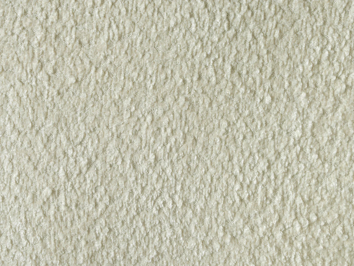 Canapé d'angle Japandi réversible convertible 5 places en bouclette beige 301 cm - Issoro