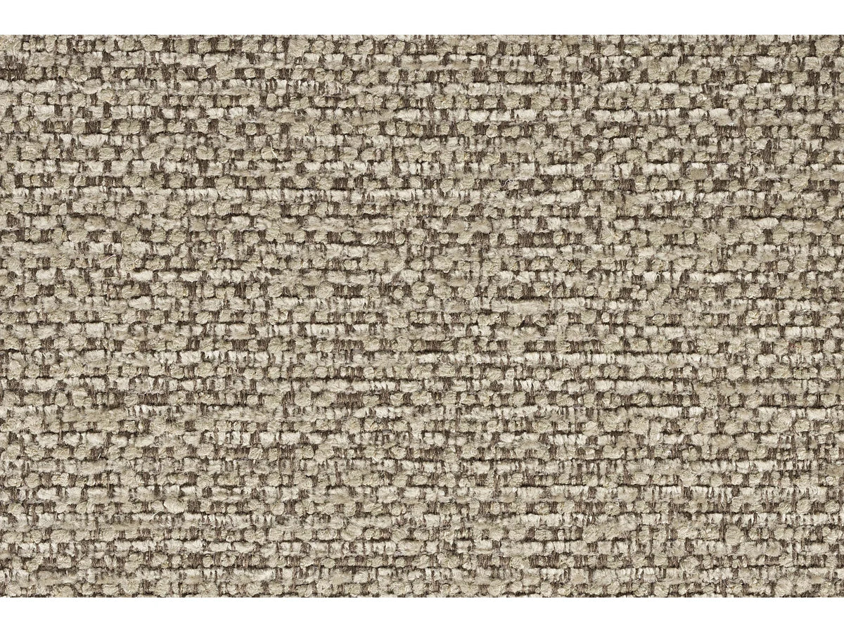 Fauteuil Japandi lounge relax en tissu taupe et chêne massif - Indy
