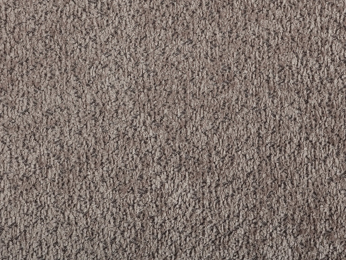 Canapé Japandi 3 places en bouclette taupe 220 cm - Lapiota