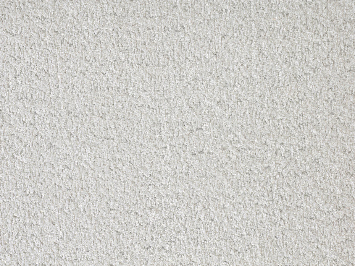 Canapé d'angle Japandi panoramique modulable 5 places en bouclette blanc cassé 386 cm - Danepi