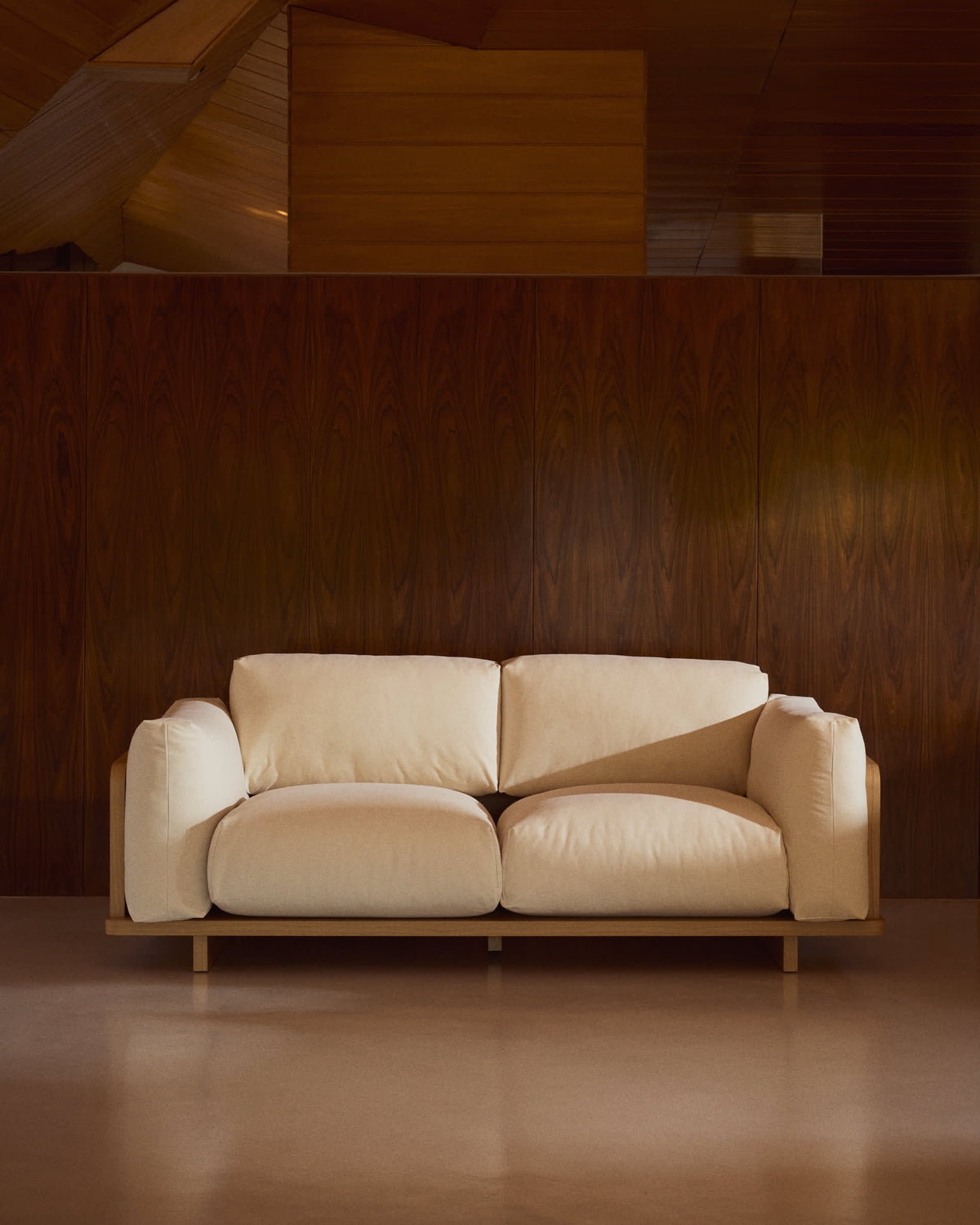 Canapé Japandi 3 places beige 225 cm - Oaq