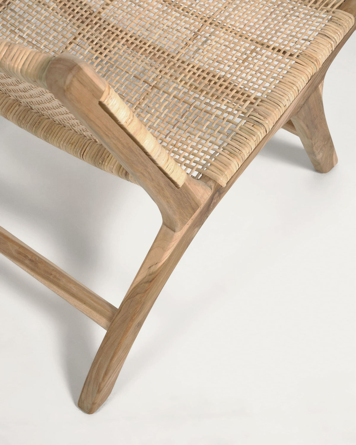 Fauteuil Japandi bois de tek - Beida