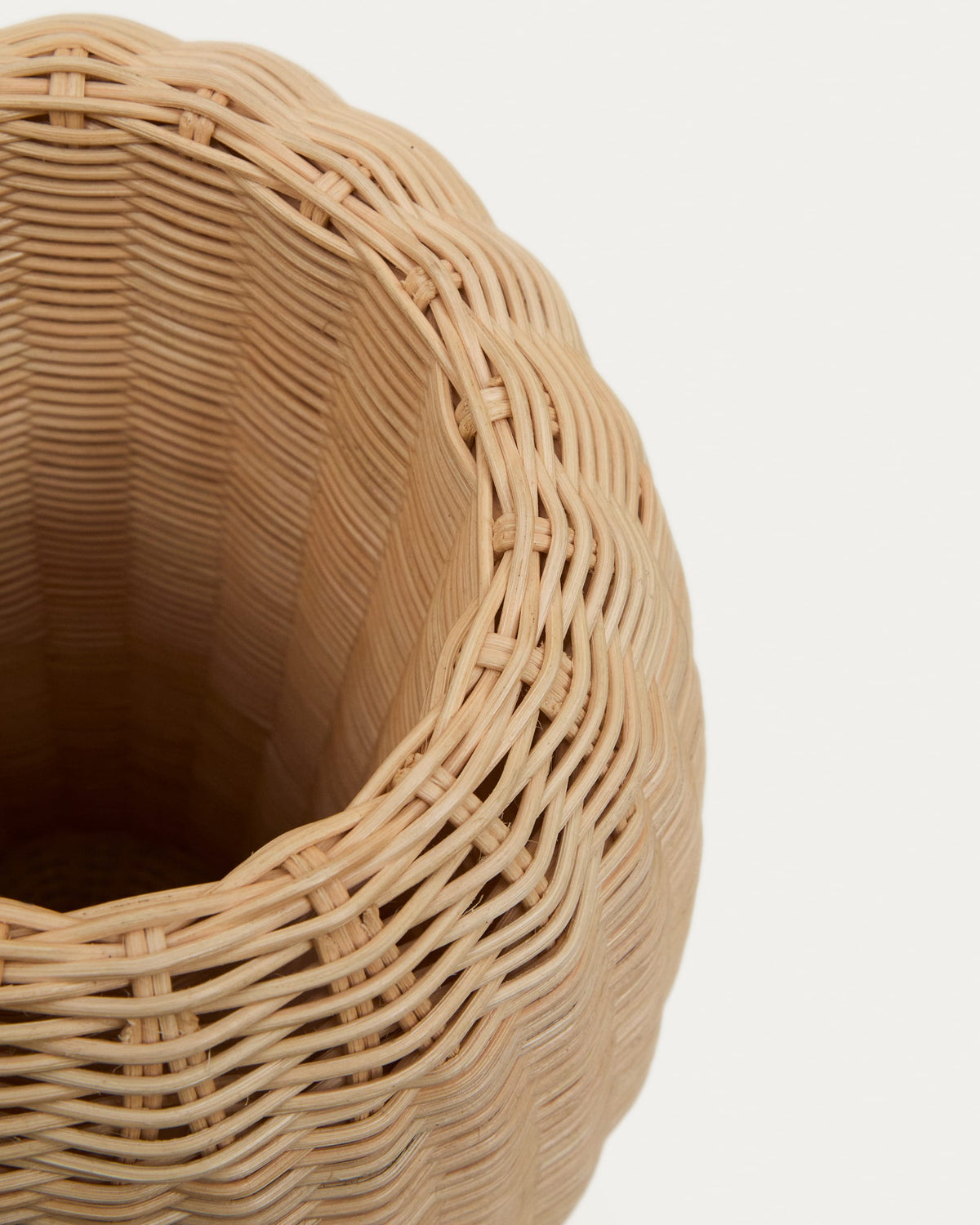 Vase en rotin Japandi 40 cm - Zilna