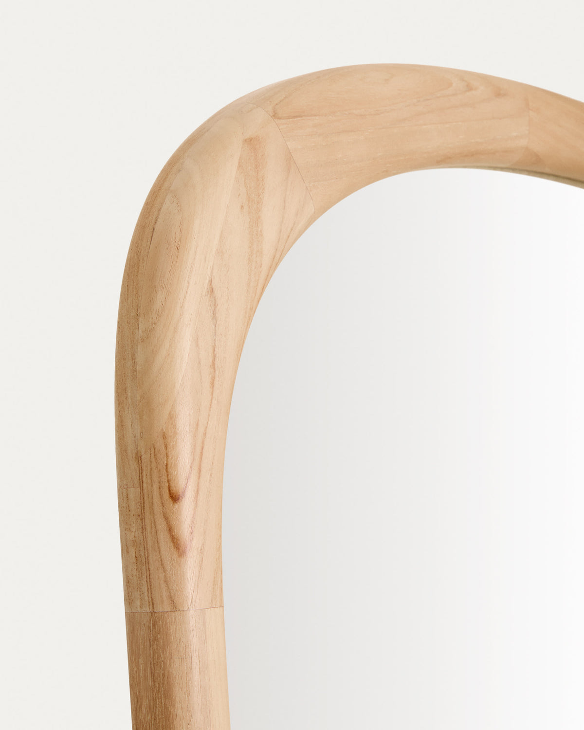 Miroir en bois Japandi en teck 94,6 x 192,1 cm - Alura
