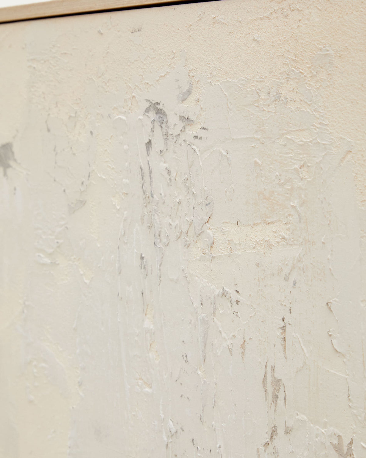 Tableau abstrait Japandi beige clair 200 x 120 cm - Silpa
