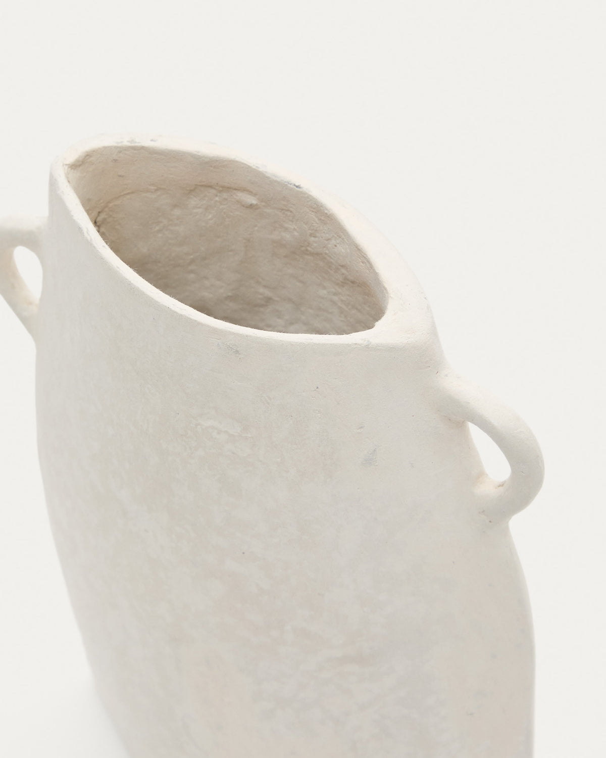 Vase Japandi en papier mâché blanc 27 cm - Neti