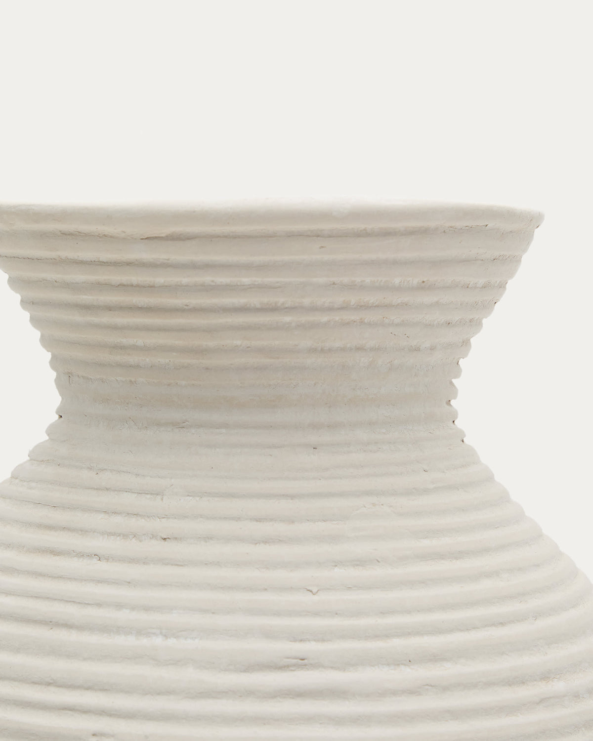 Vase Japandi en papier mâché blanc 51 cm - Pria