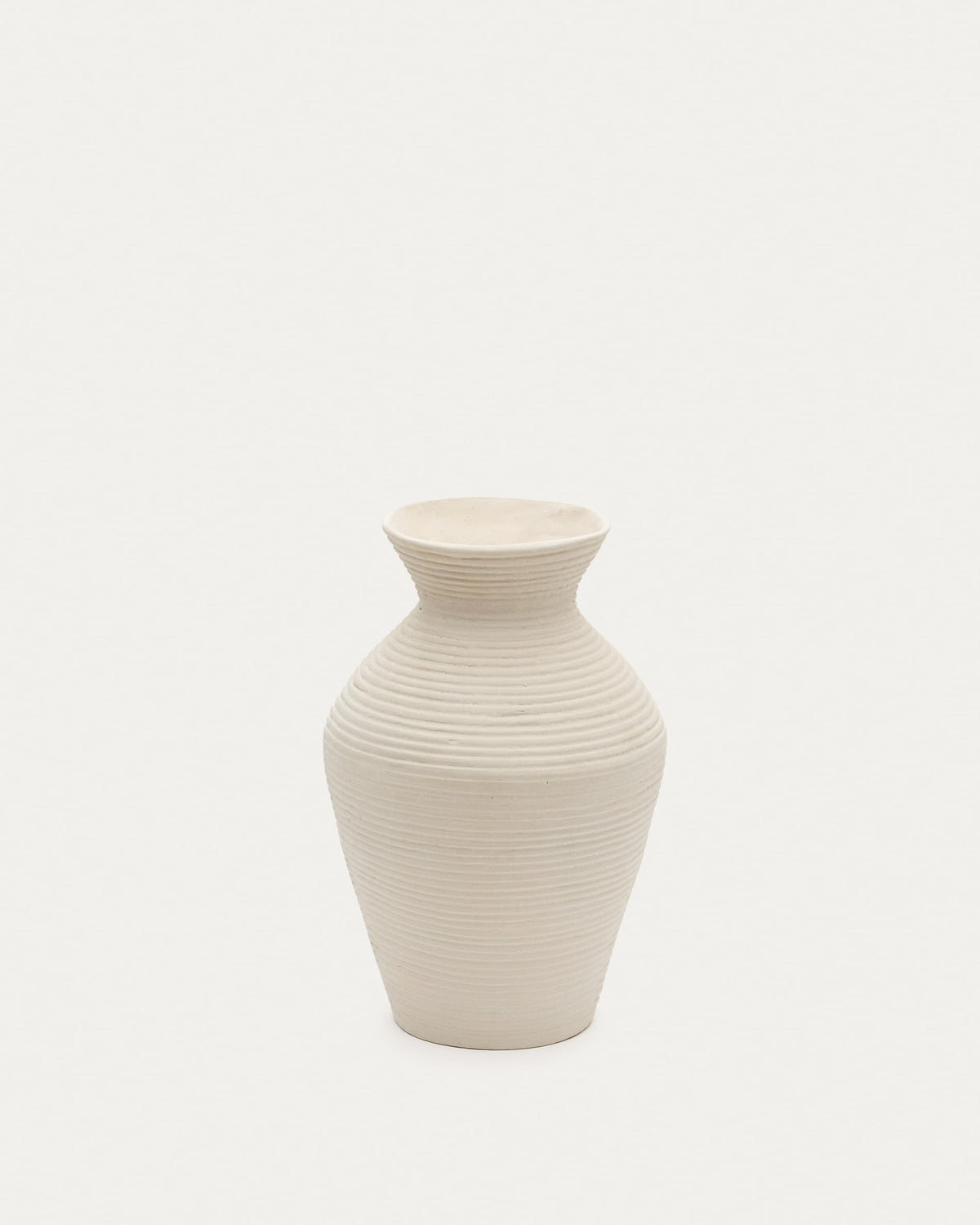 Vase Japandi en papier mâché blanc 51 cm - Pria