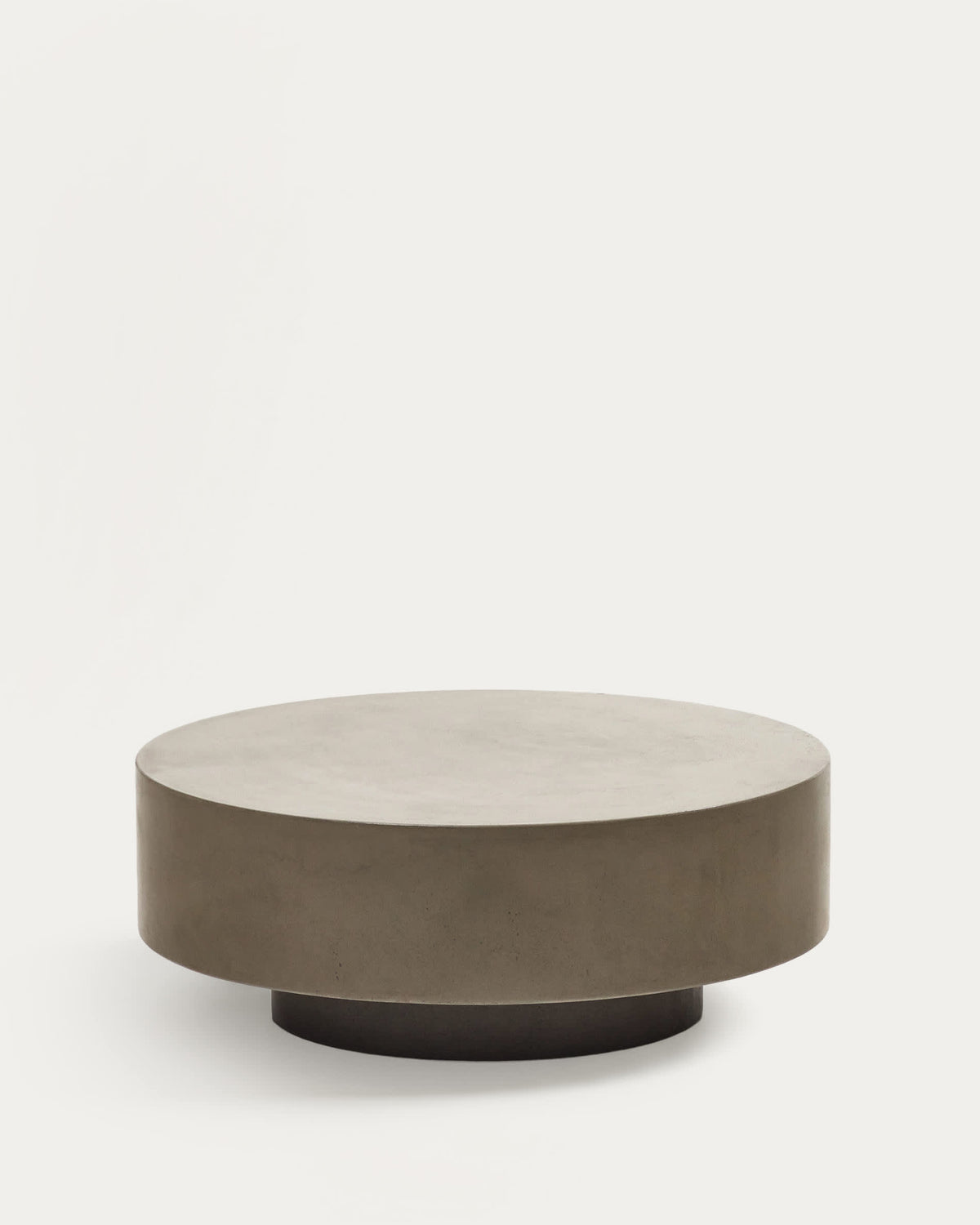 Table basse ronde Japandi en ciment Ø 80 cm - Garbet