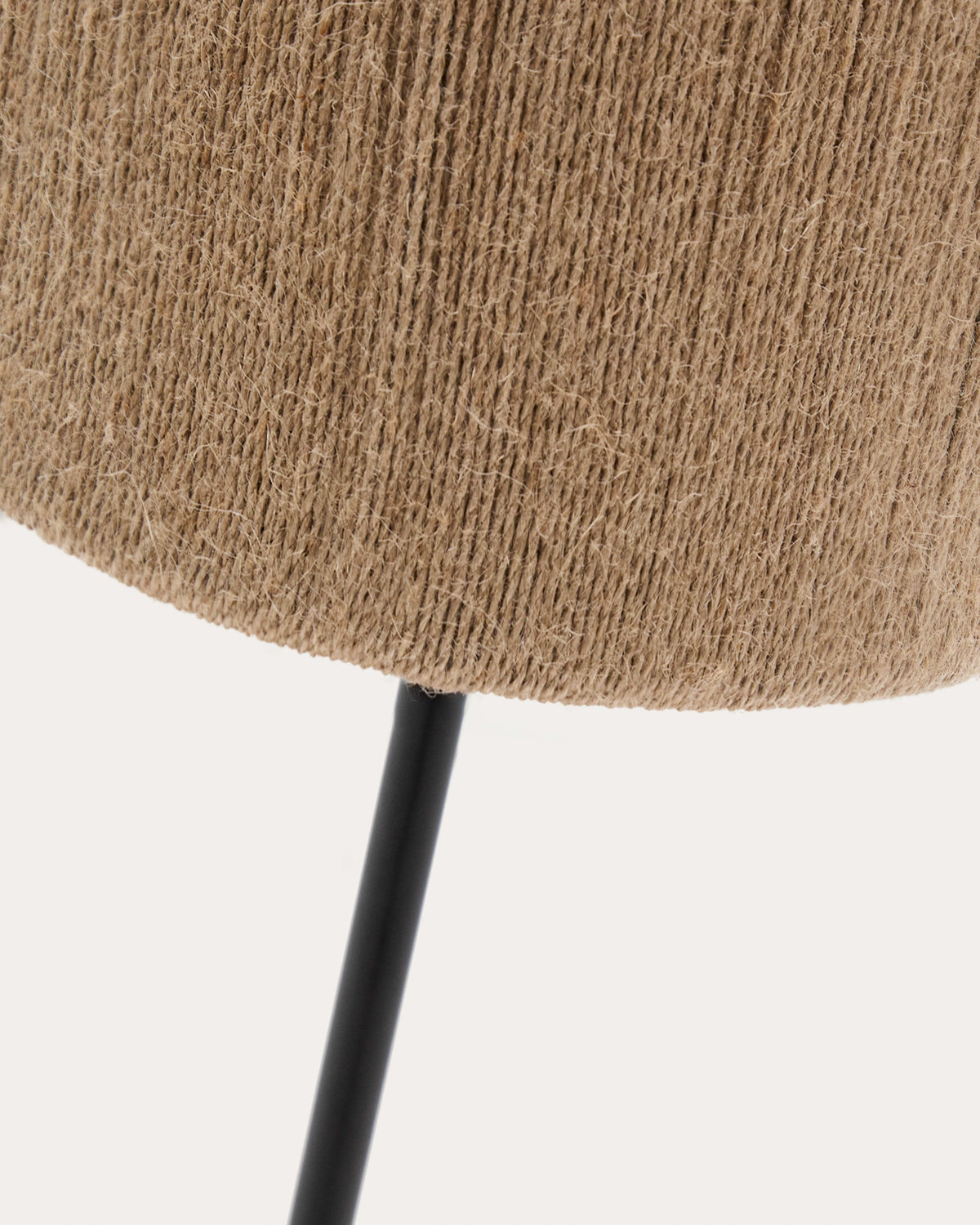 Lampadaire Japandi en bois d'acacia finition foncée et jute - Kor