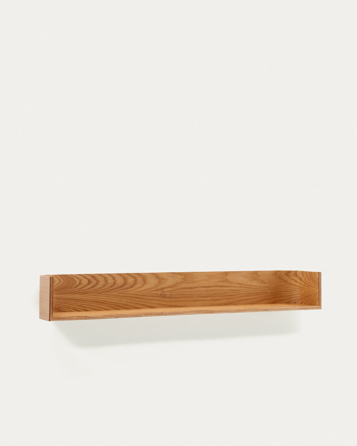 Étagère murale Japandi en contreplaqué de frêne 120 x 20 cm - Octavia