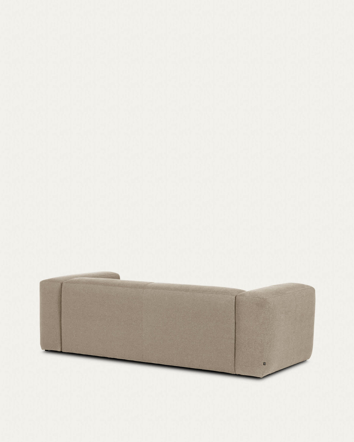 Canapé Japandi 3 places en chenille beige 240 cm - Blok