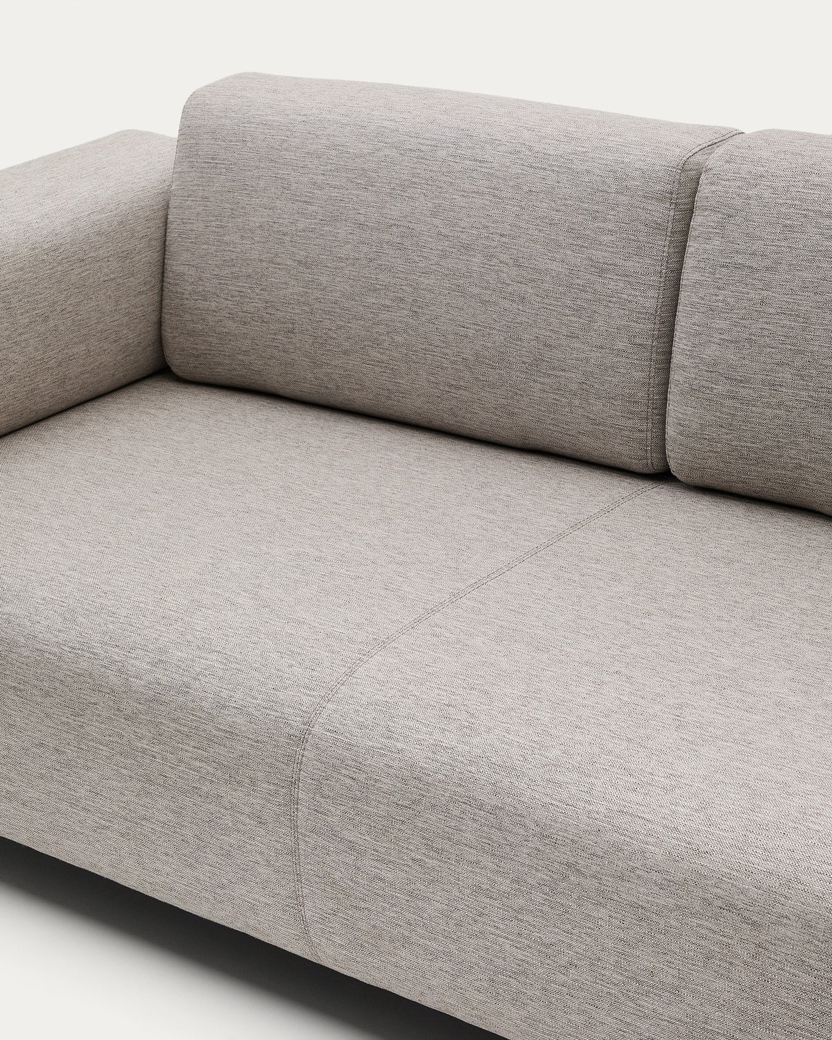 Canapé Japandi 3 places beige grisâtre 232 cm - Compo