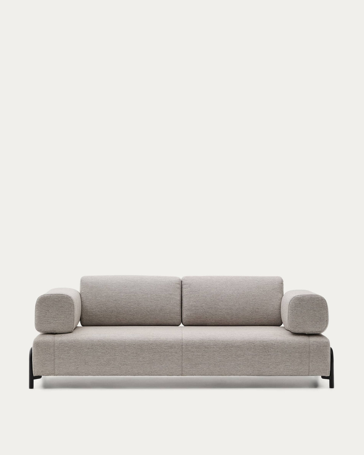 Canapé Japandi 3 places beige grisâtre 232 cm - Compo