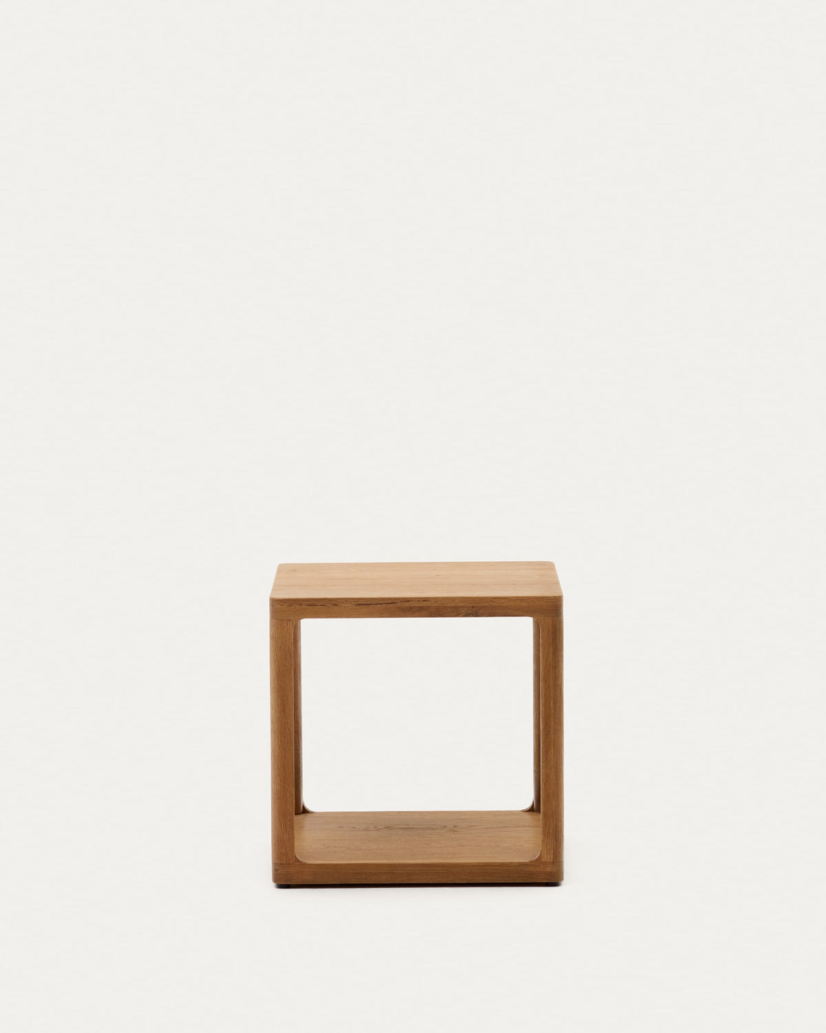 Table d'appoint Japandi en bois de chêne 50 x 50 cm - Maymai