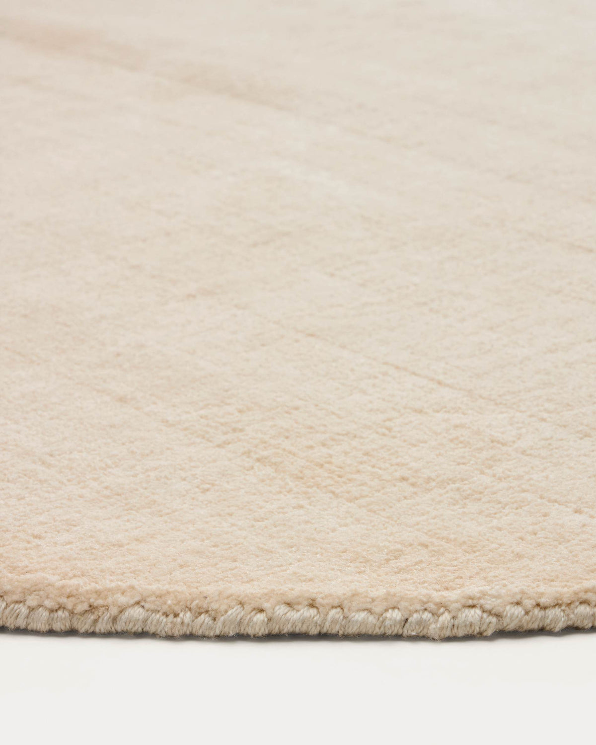 Tapis rond Japandi écru Ø 200 cm - Empuries
